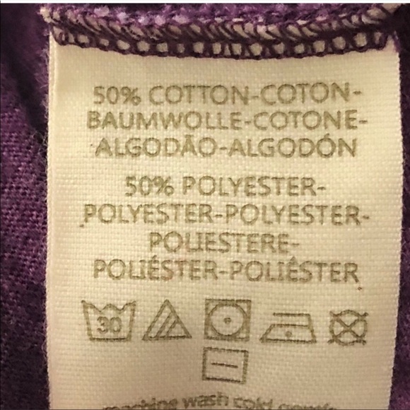 Free People We The Free Tee Purple XS Split Back - Picture 7 of 7